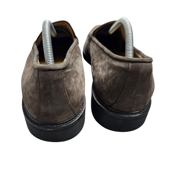 Cole Haan Shoes Mens 11.5 Brown Suede Penny Loafers Slip On Vibram Quiet Luxury - Picture 5 of 8